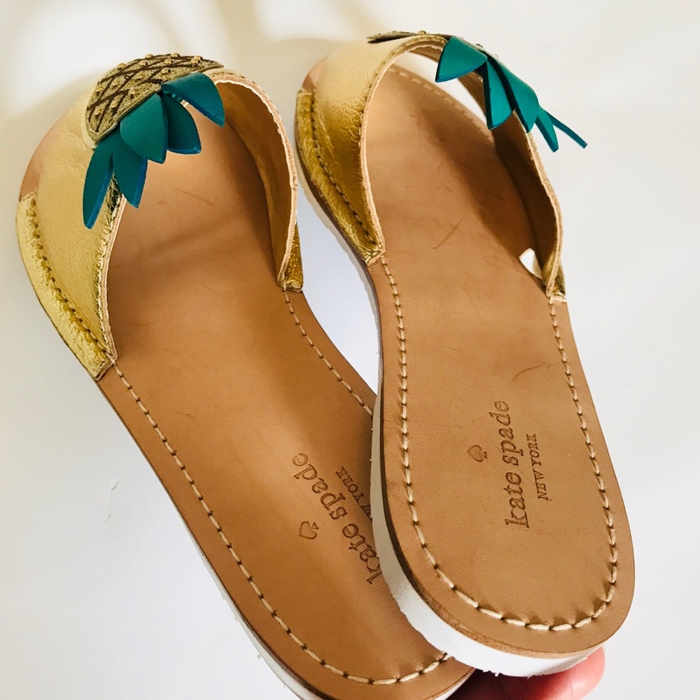 Kate Spade Pineapple Sandals - Slip on - Picture 5 of 5